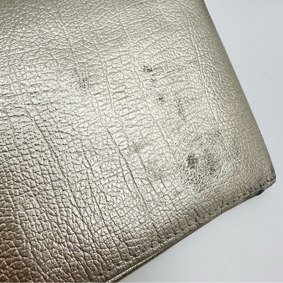 D&G Dolce Gabbana Metallic Gold Bifold Leather Wallet - Picture 8 of 16